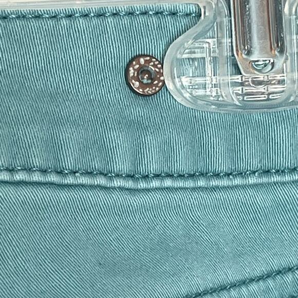 CAbi Skinny Leg Jeans Pants Solid Robins Egg Size 4 - Picture 10 of 14